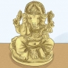 Pregare il dio indù ganesha