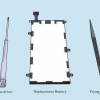 Rimozione della batteria da un tablet samsung galaxy