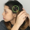 Usando lo shampoo secco