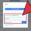 Elimina un account dropbox