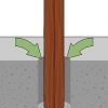 Posizionamento di una staccionata in legno