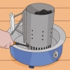 Usando un affumicatore a carbone