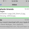 Aggiungi foto dalle e-mail a un iphone