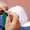 Legare il lavoro all'uncinetto