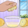 Tingi i capelli con il succo di limone