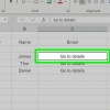 Aggiungi collegamenti in excel