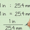 Converti millimetri in pollici
