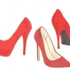 Indossare scarpe rosse