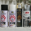 Usando vernice spray