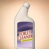 Pulizia delle fughe con detergente per wc