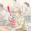 Impedire allo stomaco di emettere un rombo in classe