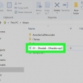Invia file audio per e-mail