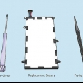 Rimozione della batteria da un tablet samsung galaxy