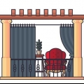 Racchiudere un balcone