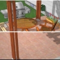 Dipingere un patio in cemento