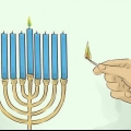 Accendere un hanukkah menorah