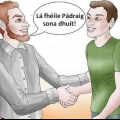 Una bella s. Auguri per il giorno di san patrizio in gaelico