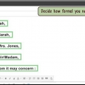 Avvia un'e-mail formale