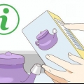 Usando un neti pot