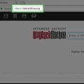 Navigazione in una vecchia versione di un sito web
