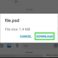 Apertura di un file psd su android