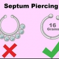 Nascondi un piercing al setto