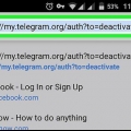 Elimina un account telegram su android