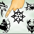 Fai un tatuaggio temporaneo con l'eyeliner