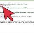 Converti un documento word in html