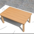 Finitura in legno di pino per esterni