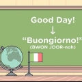 Saluta in italiano