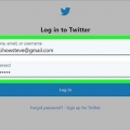 Accedi a twitter