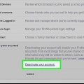 Disattiva il tuo account facebook