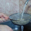 Cottura della quinoa in una pentola per riso