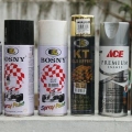 Usando vernice spray