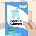 Indossare guanti sterili