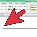 Sbarazzarsi di una linea orizzontale in ms word