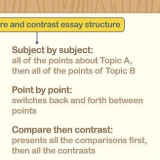 Inizia a scrivere un saggio comparativo