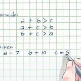 Determina se tre lunghezze insieme formano un triangolo