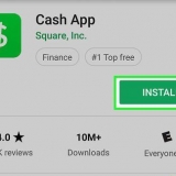 Utilizzo dell'app cash su android