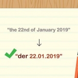 Scrivi le date in tedesco