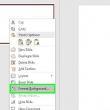 Cambia lo sfondo delle diapositive di powerpoint