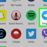 Digitando testo in grassetto su telegram su android