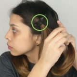 Usando lo shampoo secco