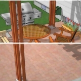 Dipingere un patio in cemento