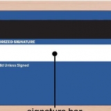 Firma una carta di credito