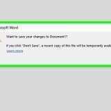 Chiudere una finestra di dialogo in microsoft word