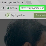 Crea una firma e-mail
