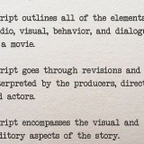 Scrivere la sceneggiatura di un film