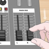 Usando un mixer audio